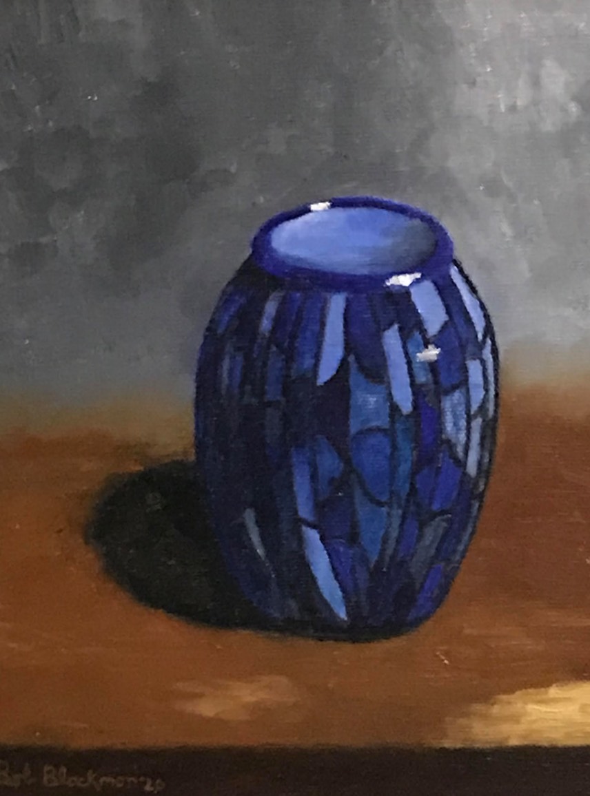 Mosaic Vase in Blue